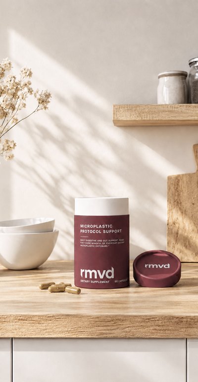 rmvd capsules and tube on a kitchen counter
